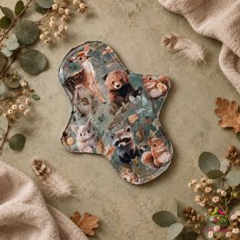 24 cm "Forest" cloth pad for moderate to flow