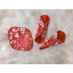 18 cm red folk art leak-proof, extra thin pantyliner