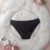 Black bikini period underwear for moderate flow