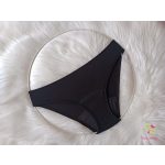 Black bikini period underwear for moderate flow