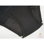 Black bikini period underwear for moderate flow
