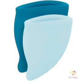 Fun cup set - turquise and light blue