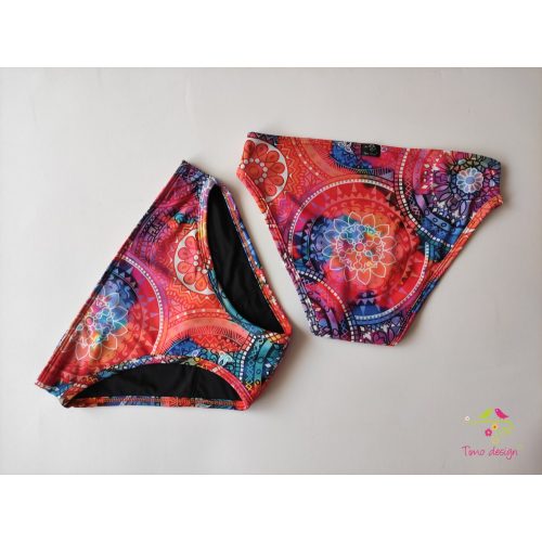 Period swimwear, bikini bottom with mandala pattern