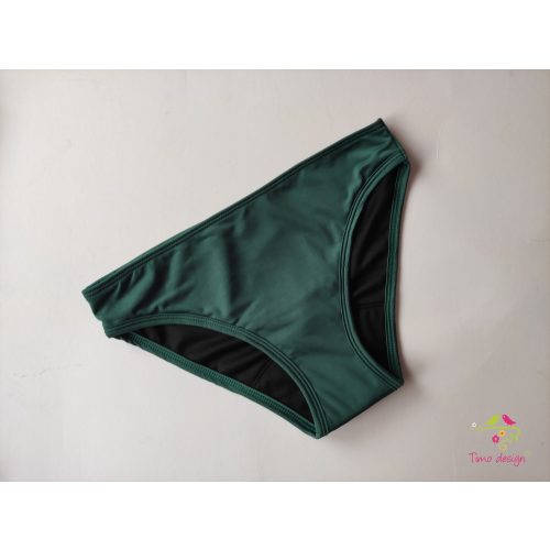 Dark green period swimwear, bikini bottom 