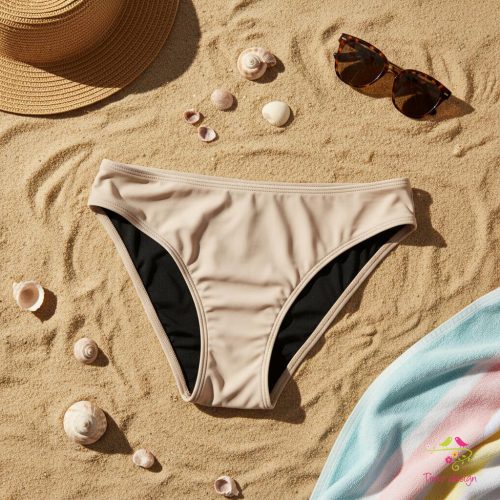 Nude period swimwear, bikini bottom 