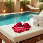 Poppy red period swimwear, bikini bottom 