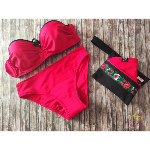 Poppy red period swimwear, bikini bottom 