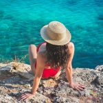 Poppy red period swimwear, bikini bottom 