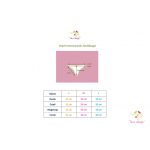 Hungarian folk art patterned period swimwear, bikini bottom 