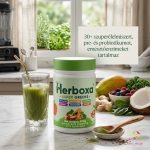 Herboxa® SUPER GREENS szuperélelmiszer pre-és probiotikumokkal, emésztőenzimekkel
