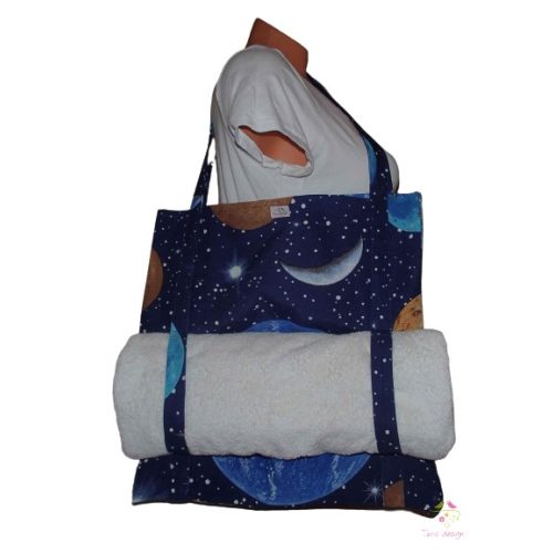 Yoga bag with planet pattern