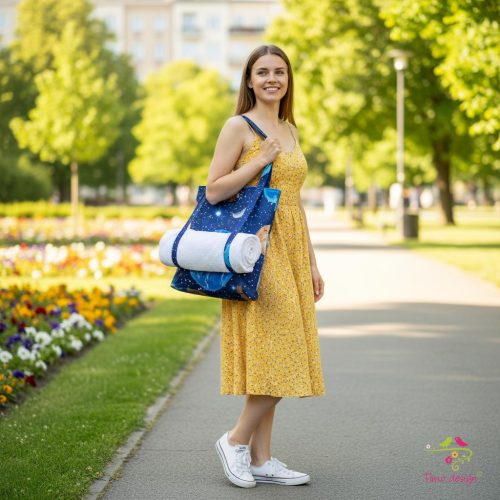 Bolygó mintás fitness táska