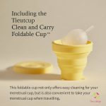 Tieutcup menstruációs kehely sterilizáló pohárral