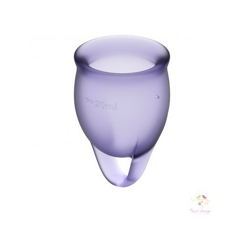 Satisfyer menstrual cup Feel Confident VIOLET (practical set of two; 15 and 20 ml)