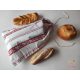 Reusable breathable bread storage bag, with "retro" pattern