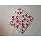 Washable kitchen towel with tulip pattern