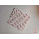 Washable kitchen towel with polka dot pattern