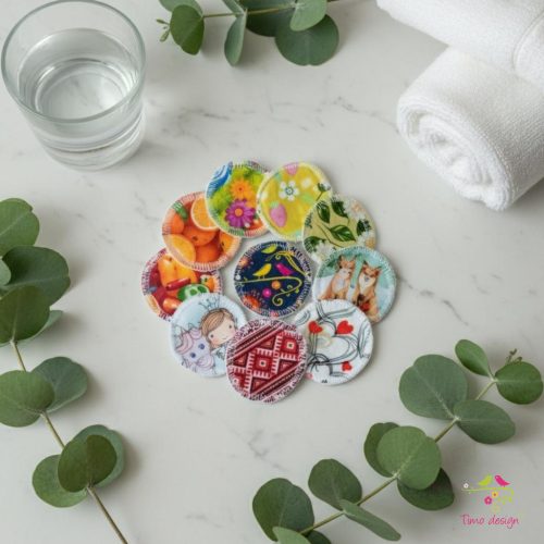 Mosható arctisztító korong, 10 db-os csomag.