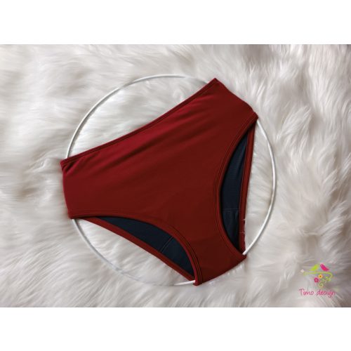 Bordeaux period underwear for moderate flow