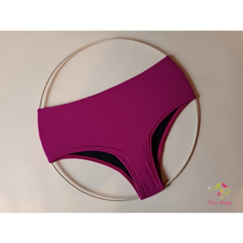 Magenta brazil menstruációs bikini, fürdőruha alsó, fürdőbugyi