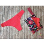 Piros lézervágott tanga tisztasági bugyi