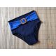 Dark blue high waist period swimwear, bikini bottom