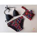 Black period swimwear, bikini bottom 