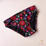 Black period swimwear, bikini bottom 