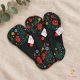 Leak-proof pantyliner set with Hungarian folk art pattern for light flow
