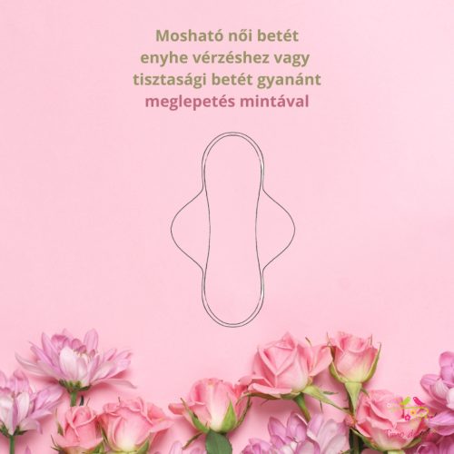 Mosható női betét enyhe vérzéshez, meglepetés mintával