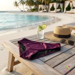 "Sparkling plum" middle waist period swimwear, bikini bottom