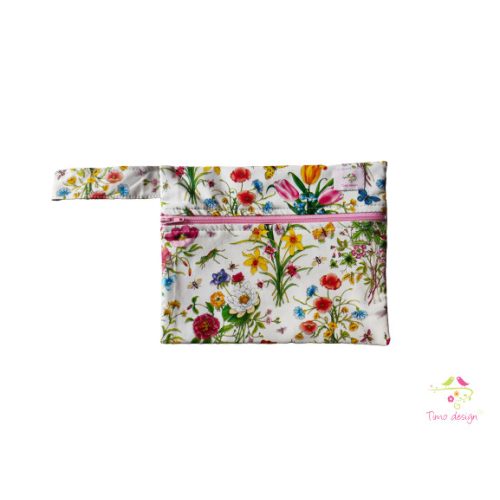 Wetbag with colorful flowers pattern
