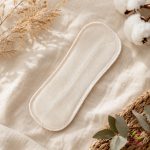 Organic cotton mini cloth pad – wingless, with leak-resistant backing