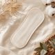 Organic cotton mini cloth pad – wingless, with leak-resistant backing