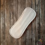 Organic cotton mini cloth pad – wingless, with leak-resistant backing