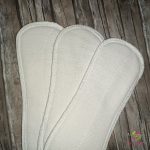 Organic cotton mini cloth pad – wingless, with leak-resistant backing
