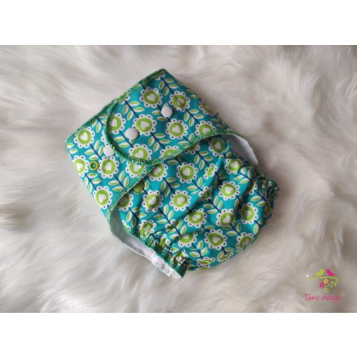 Turquoise cloth diaper