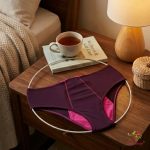 "Plum candy" period underwear for heavy flow