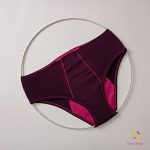 "Plum candy" period underwear for heavy flow
