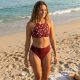"Pomegranate" middle waist period swimwear, bikini bottom