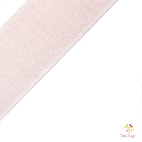 Prémium halvány rózsaszín 38 mm széles tépőzár, kampós