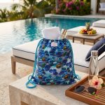 Leak-proof bag with lipstick pattern