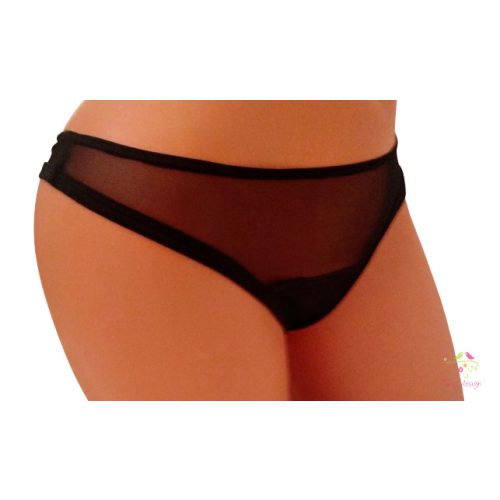 Black period panties in thong style for light flow
