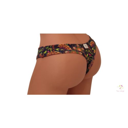 Period panties in thong style with Timo design unique pattern for light flow