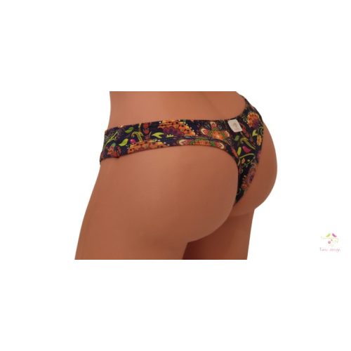 Period panties in thong style with Timo design unique pattern for light flow