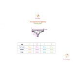 Red period panties in thong style for light flow