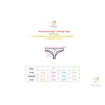 Navy leak-proof thong for super light flow