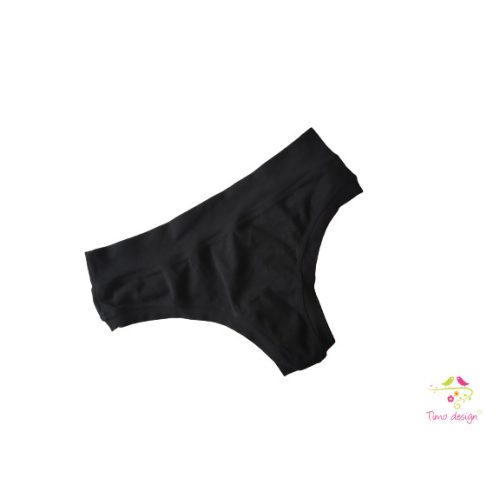 Black leak-proof thong for super light flow