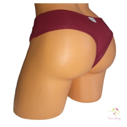 Claret period panties in thong style for light flow