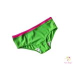 Élénkzöld - pink tini "tisztasági" fürdőbugyi